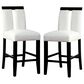 Furniture of America Saenz Counter Side Chair in White (Set of 2), , large