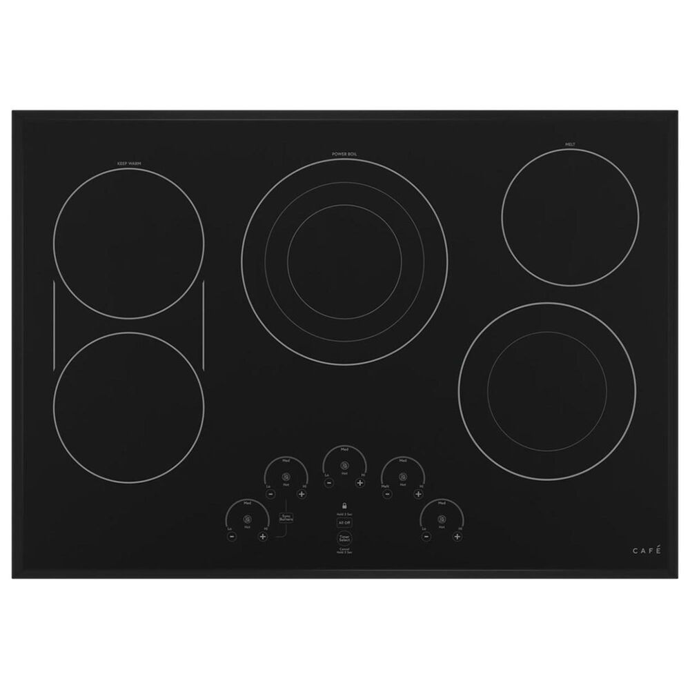 Cafe 30" Built-In Touch Control Electric Cooktop in Black, , large