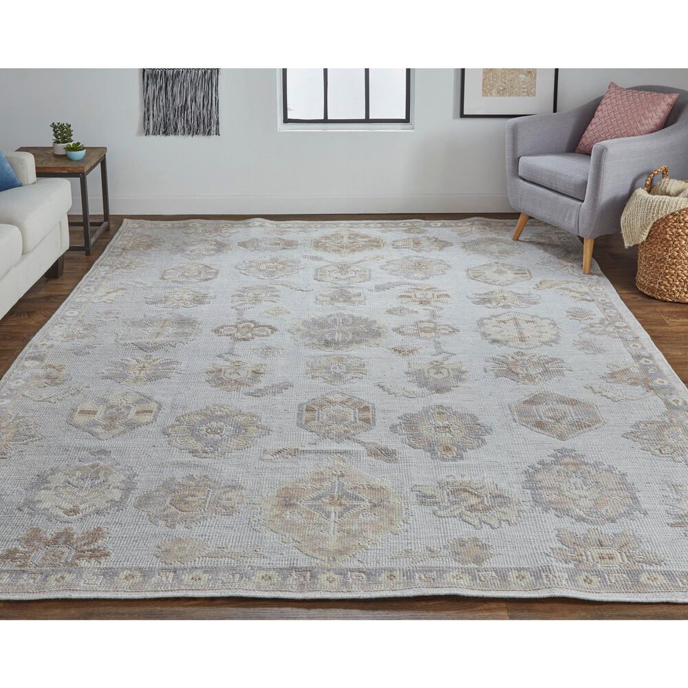 Feizy Wendover 3&#39;6&quot; x 5&#39;6&quot; Gray Area Rug, , large