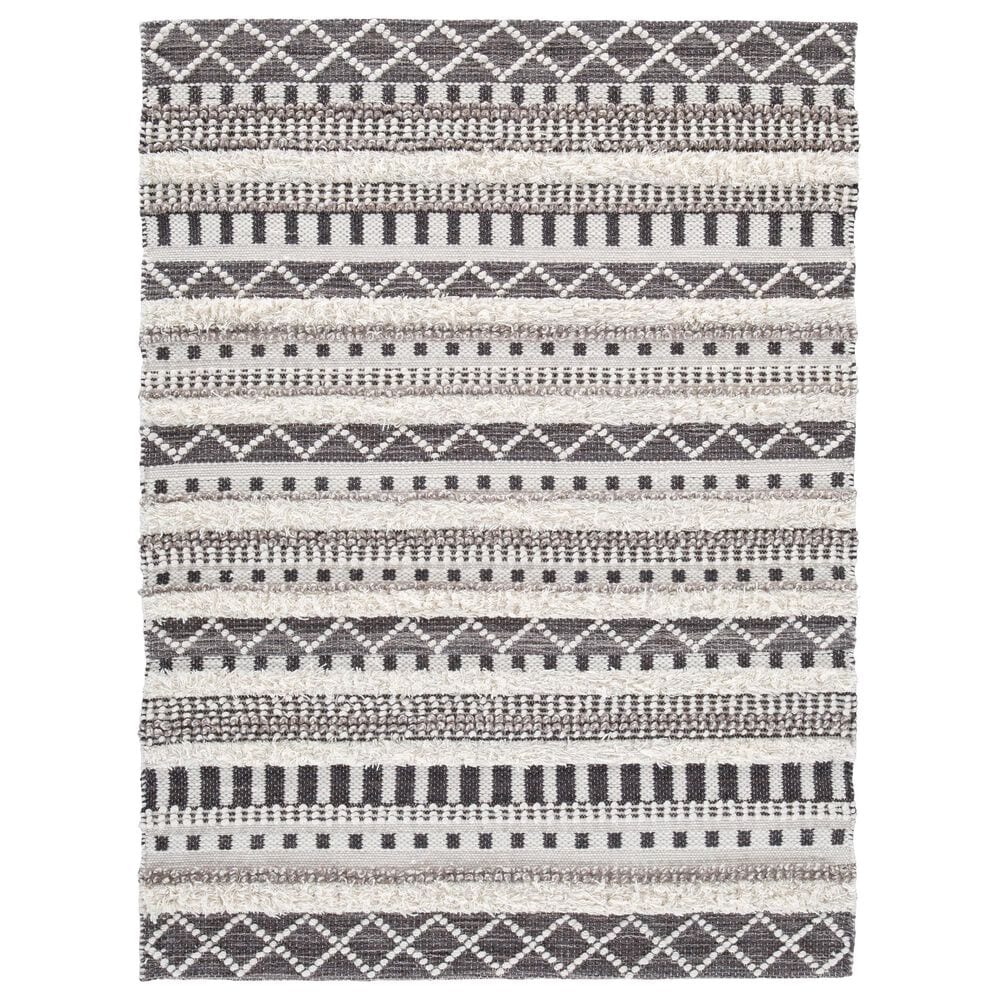 Ashley Karalee  5" x 7" Ivory and Brown Area Rug, , large