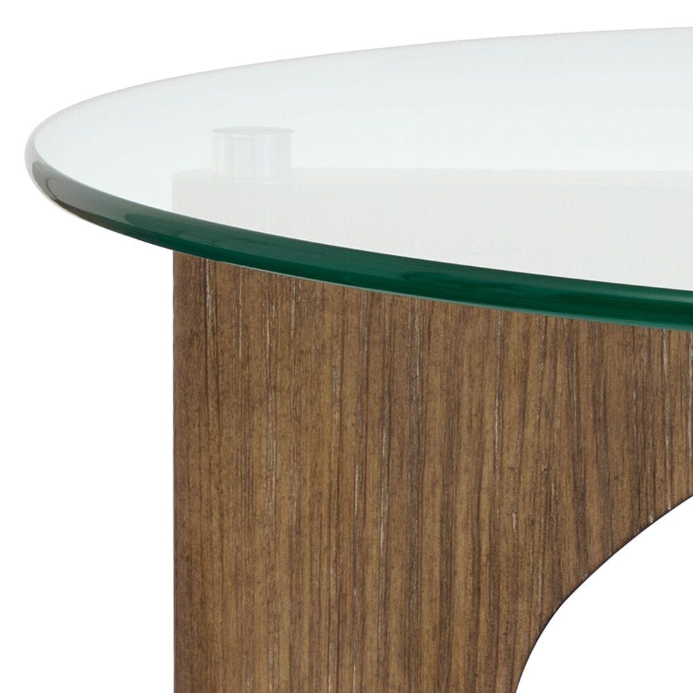 Nicolette Home Lainey End Table in Almond and Clear, , large