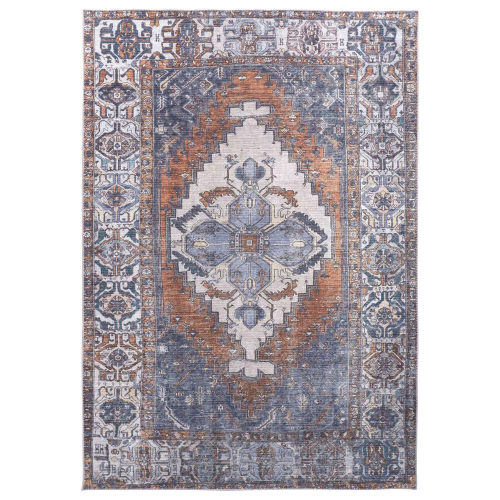 Feizy Percy 4" x 6" Blue Area Rug, , large