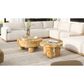 Jennifer Taylor Home Nebula 28" Coffee Table in Warm Natural Brown, , large