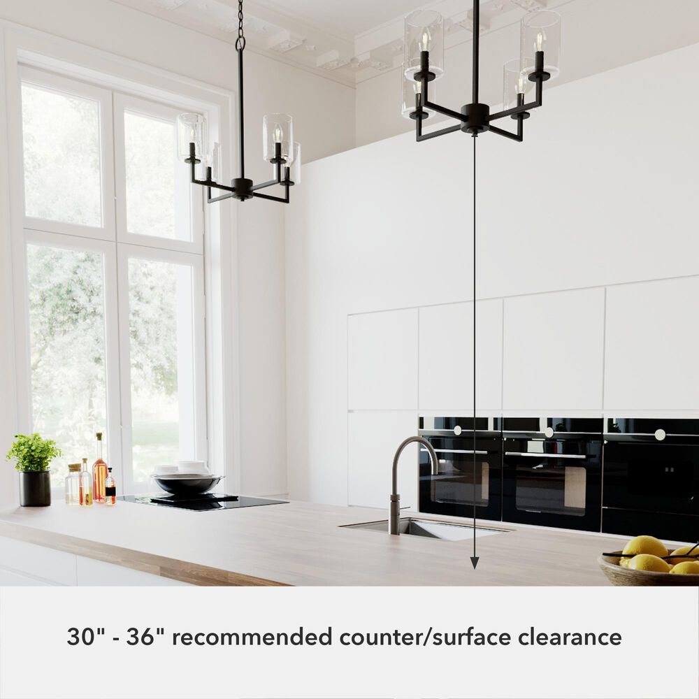 Hunter Kerrison 4-Light Chandelier in Natural Iron, , large