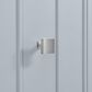 37B Kinsale 36" Single Bathroom Vanity Cabinet in Soft Blue with White Composite Stone Top and Backsplash, , large