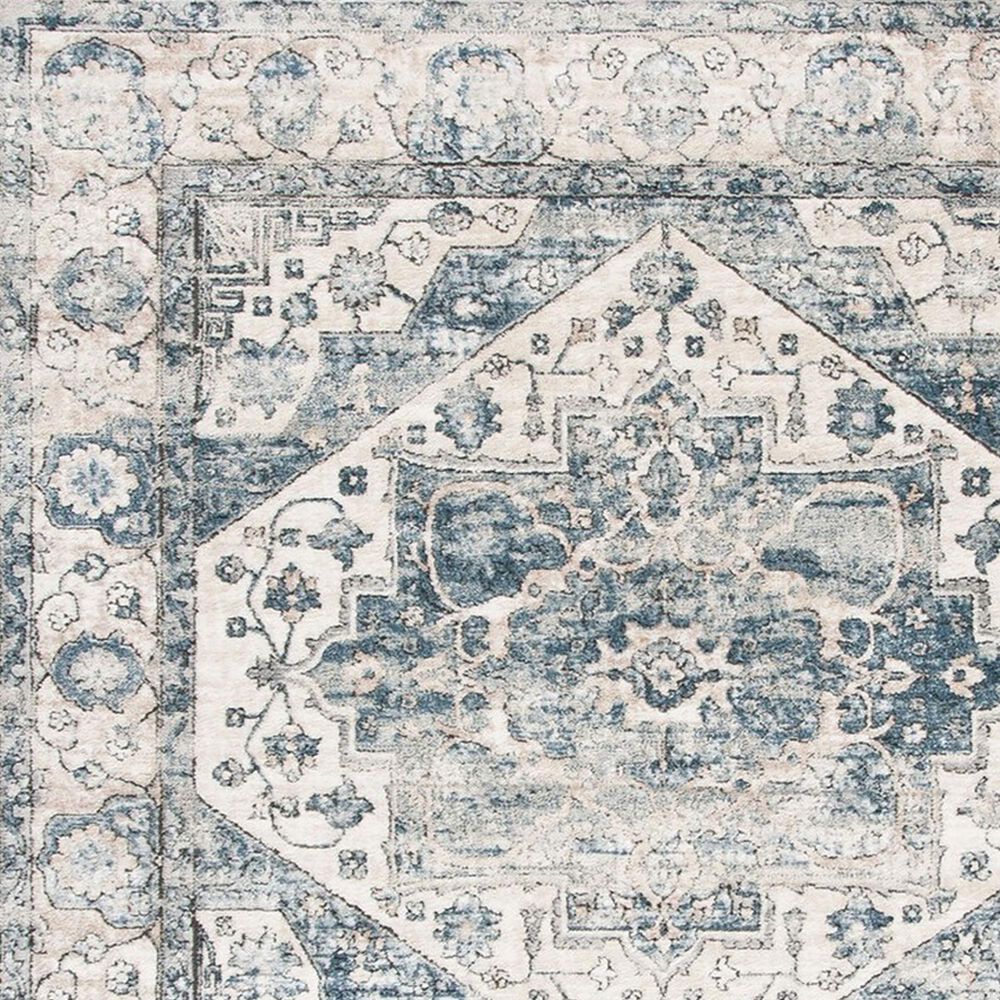 Safavieh Oregon 2&#39;2&quot; x 8&#39; Ivory and Blue Runner, , large