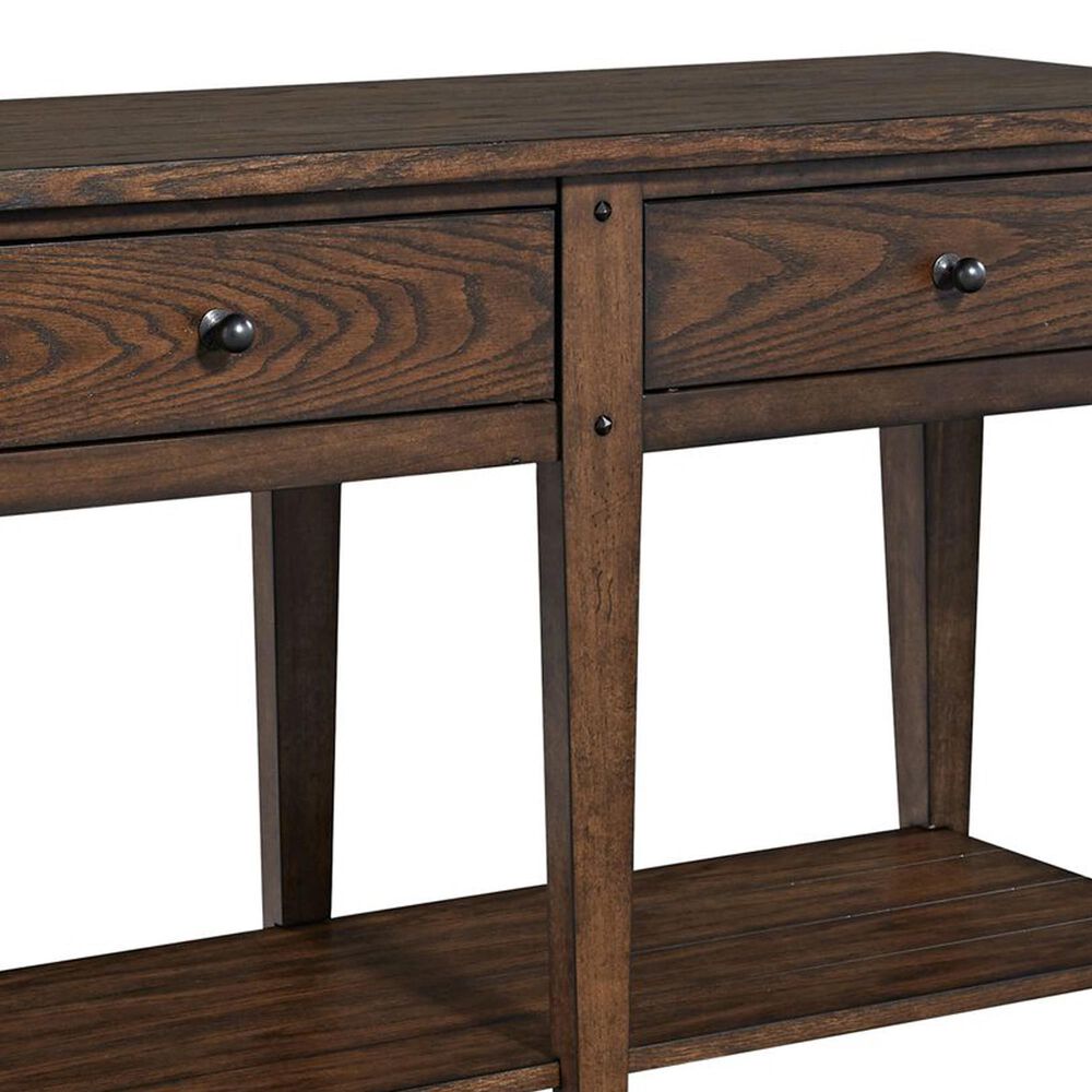 Belle Furnishings Lake House Sofa Table in Rustic Brown, , large