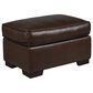 Simon Li Leather Ottoman in Longhorn Bramble, , large