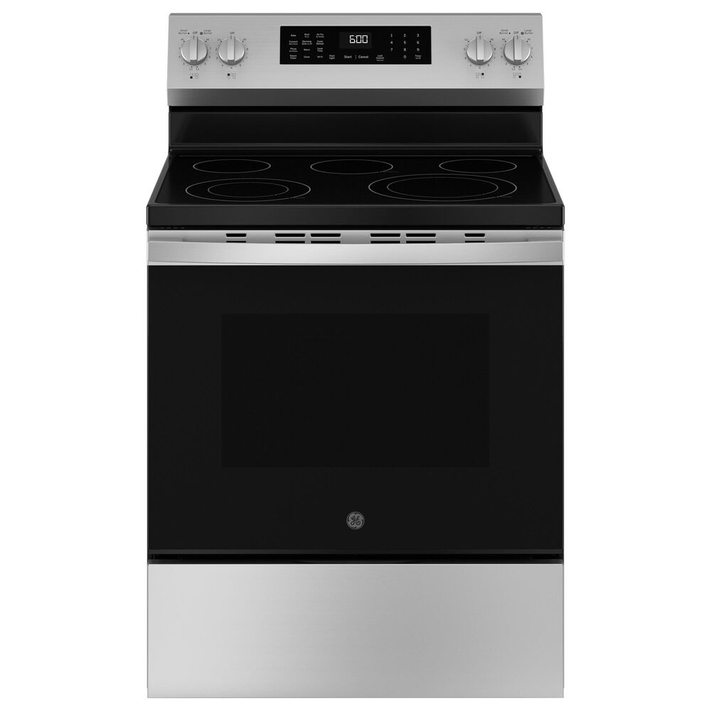 GE Appliances 30" Free-Standing Electric Range with Convection in Stainless Steel, , large
