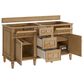 James Martin Vanities Lorelai 60" Double Vanity in Light Natural Oak with 3 cm Arctic Fall Solid Surface Top, , large