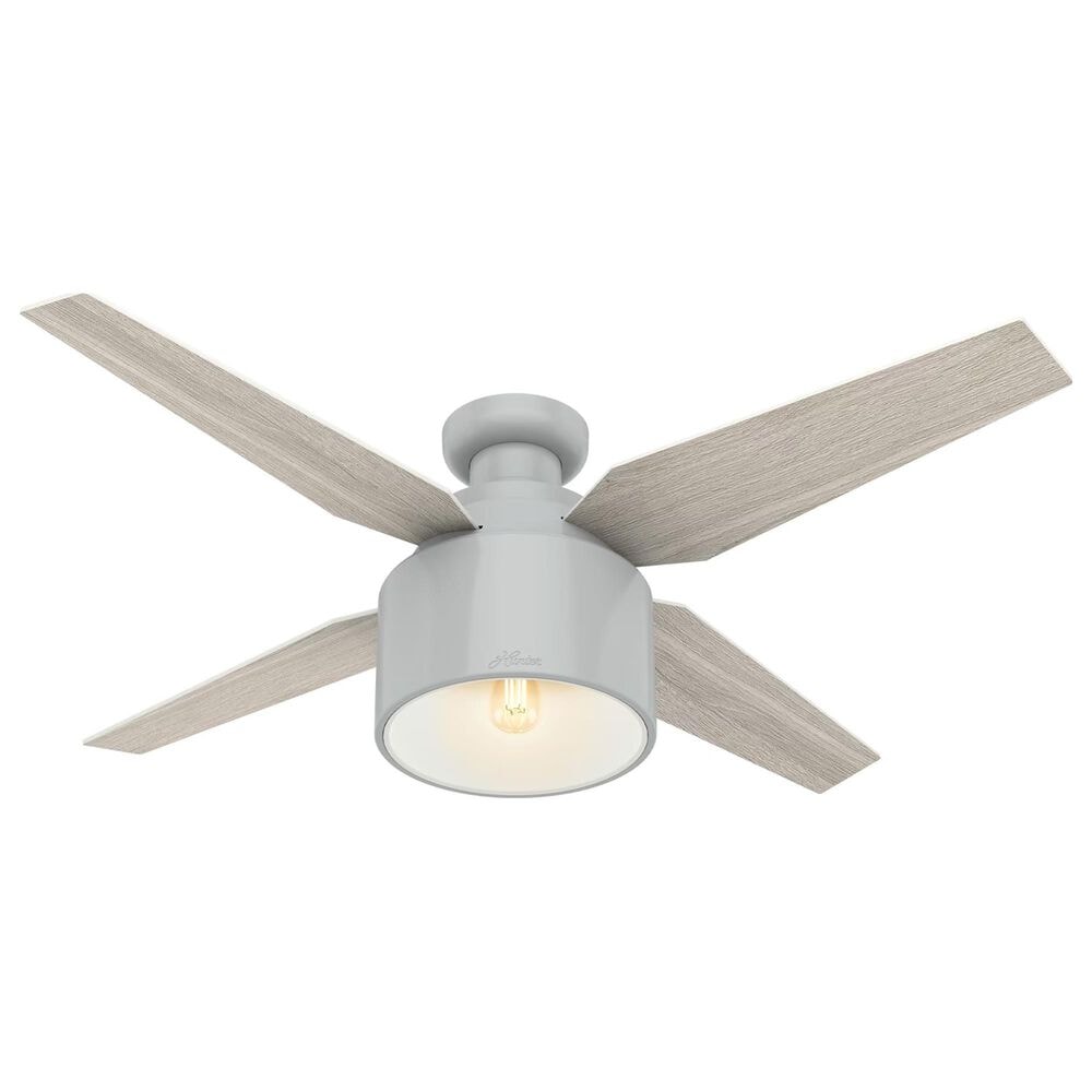 Hunter Cranbrook Low Profile 52&quot; Ceiling Fan with Light in Dove Grey, , large