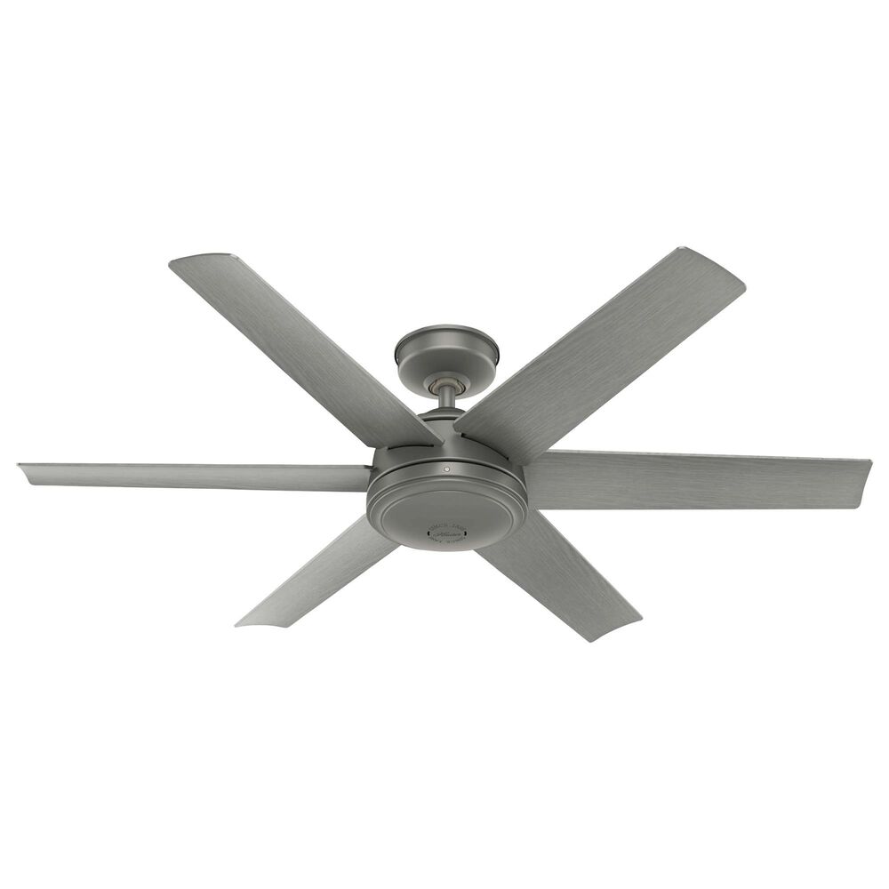 Hunter Jetty 52" Outdoor Ceiling Fan in Matte Silver, , large