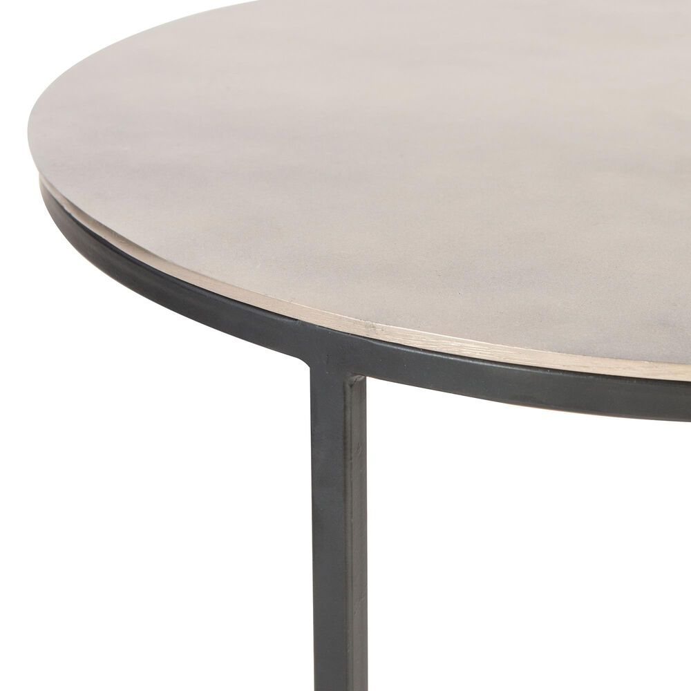 Uttermost Erik Nesting Tables in Aged Black and Antiqued Nickel, , large