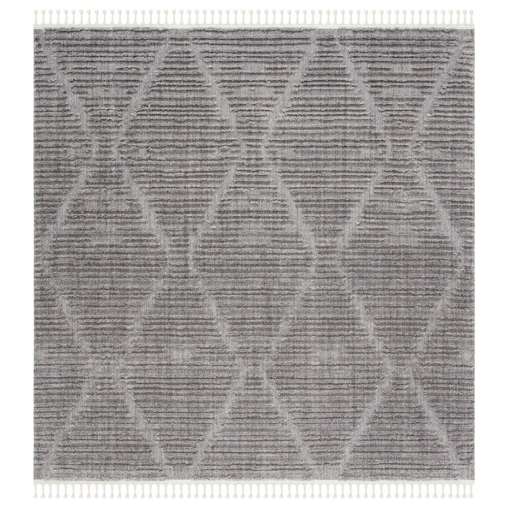 Safavieh Marrakesh 6"7" Square Grey Area Rug, , large