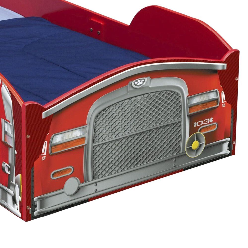Delta Children Paw Patrol Wood Toddler Bed in Red, , large
