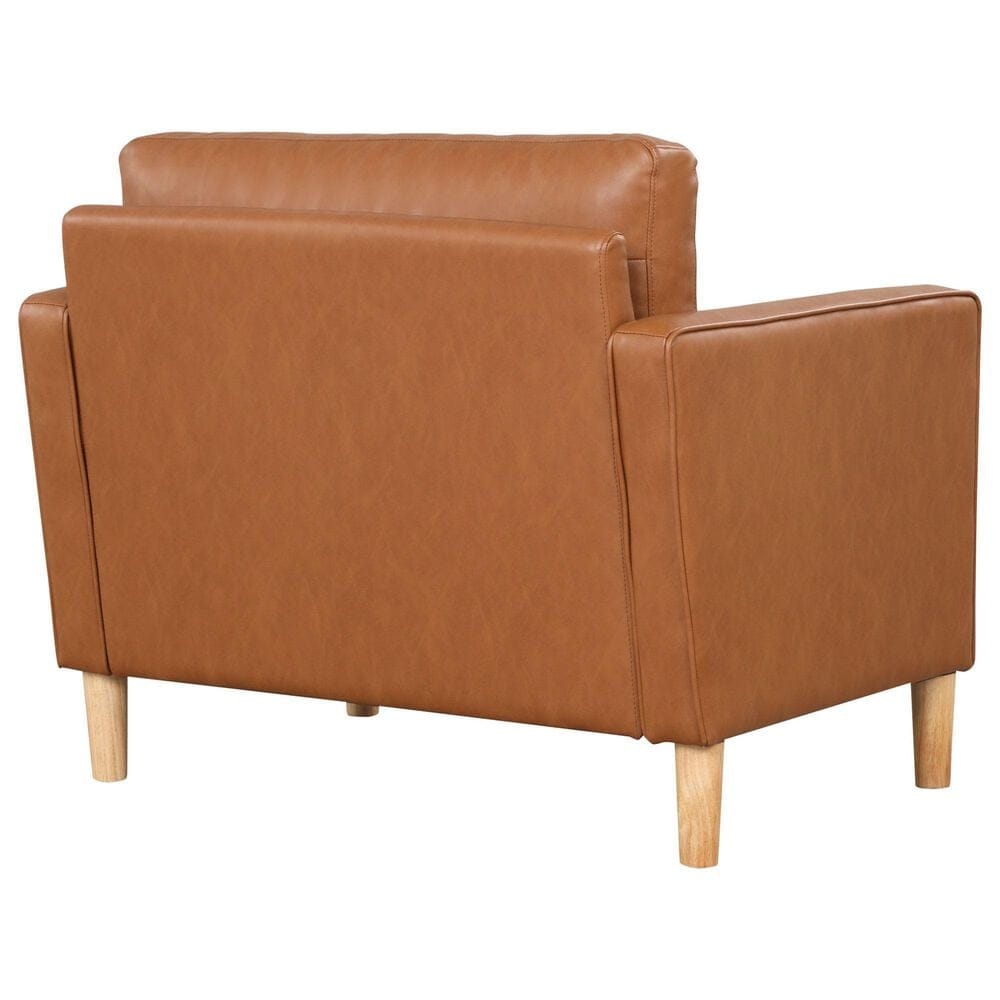 Lifestyle Solutions Langford Accent Chair in Caramel, , large