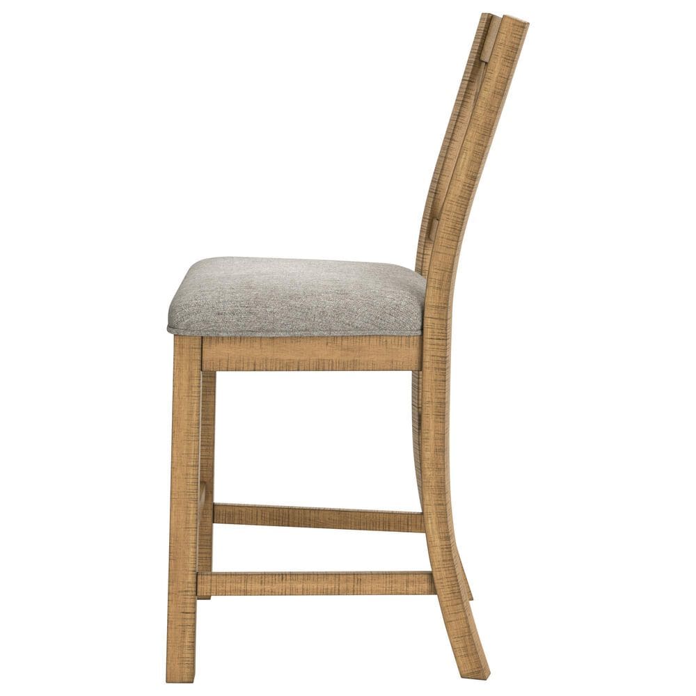 Ashley Havonplane 25.75" Barstool in Light Brown, , large