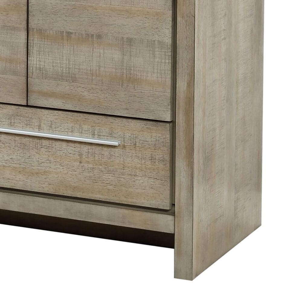 Lexora Home Lafarre 36&quot; Single Bathroom Vanity in Rustic Acacia with 2 cm White Quartz Top and Rectangular Sink, , large