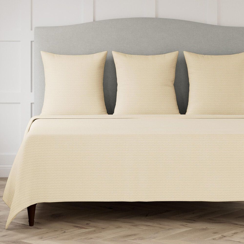 Ann Gish Pavillion King Coverlet in Champagne, , large