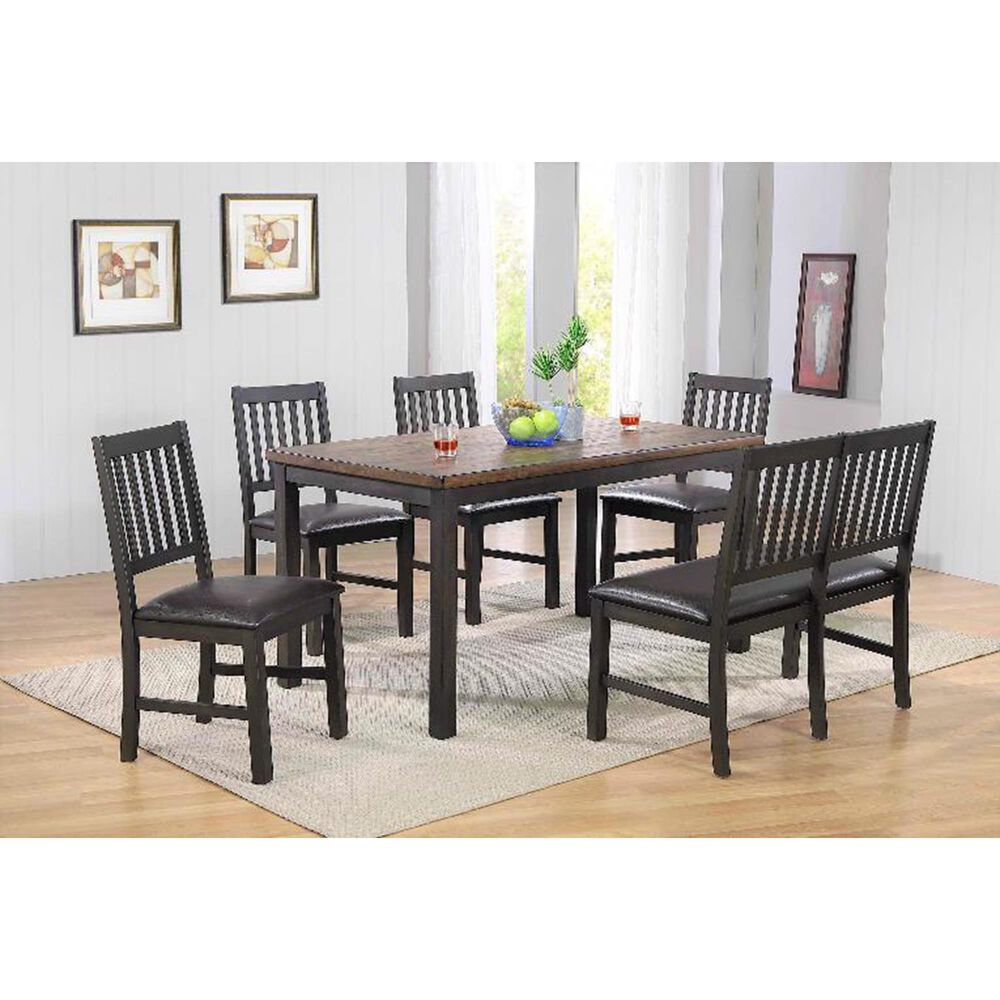 Radius Ashford Dining Table in Black and Brown, , large