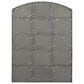 Maple and Jade 40" x 30" Arched Window Pane Wall Mirror in Matte Black, , large