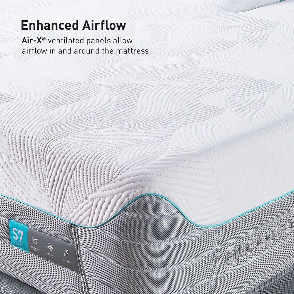 Bedgear S7 LSX Flex Head Queen Mattress with Gold Baselogic Flex Head Adjustable Base, , large