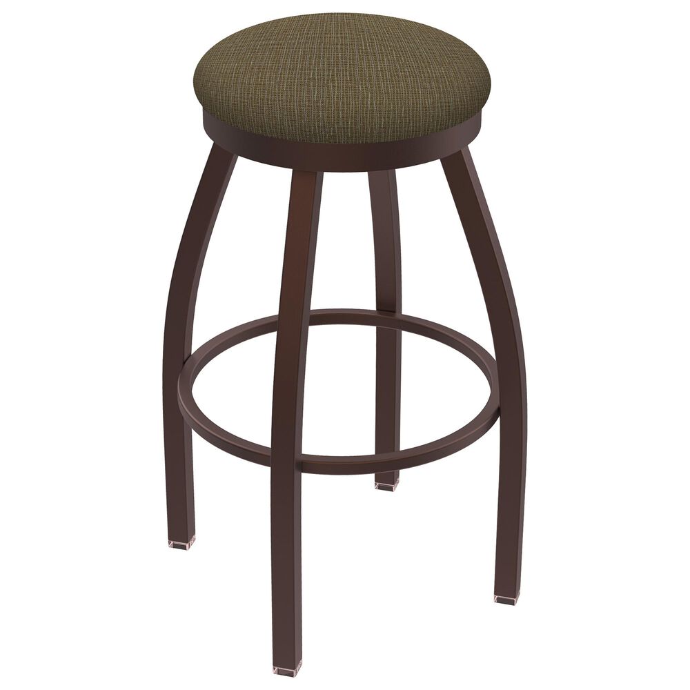 Holland Bar Stool 802 Misha 25" Swivel Counter Stool with Bronze and Graph Cork Seat, , large