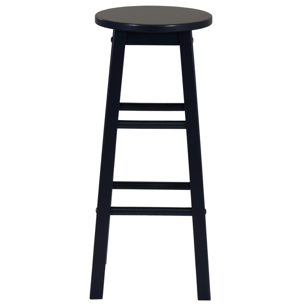 Linon Home Decor Abby 29" Bar Stool in Navy, , large