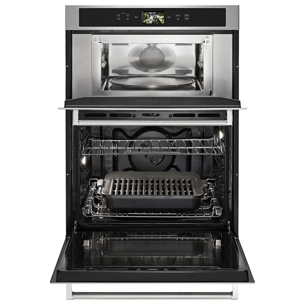 KitchenAid 30&quot; Wall Oven with Microwave Combo Smart in Stainless Steel, , large