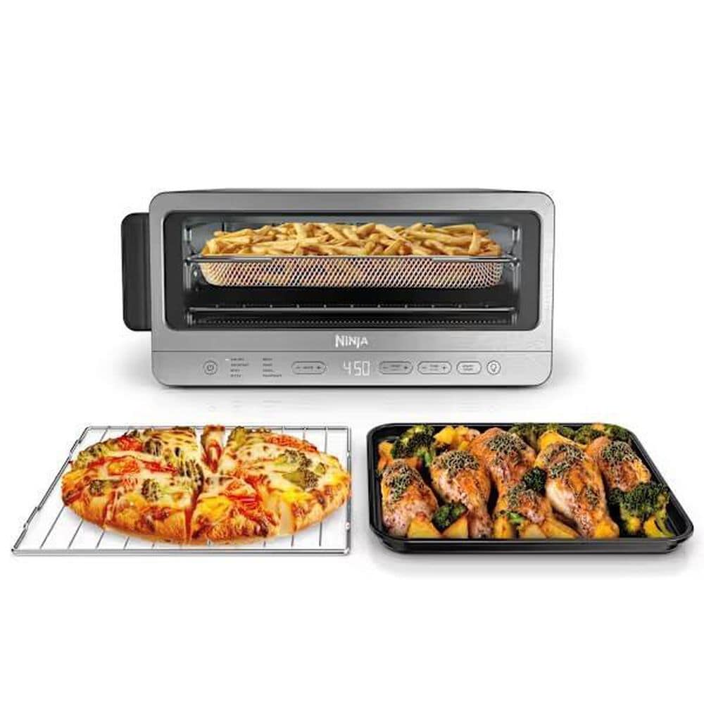 Ninja Flip Toaster Oven and Air Fryer in Stainless Steel and Black, , large