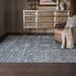 Nourison Silk Shadows 9"9" x 13"9" Blue and Stone Area Rug, , large