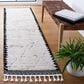 Safavieh Marrakesh MRK536 2"2" x 6" Ivory and Anthracite Runner, , large