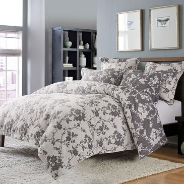 Vista Haus Mika 5-Piece Queen Duvet Set in Dove, , large