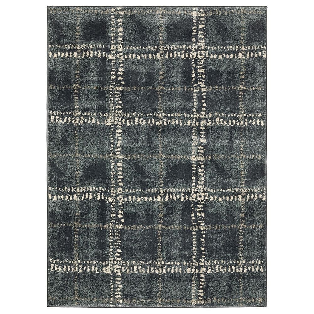 Oriental Weavers Carson Fairfield 746J 7"10" x 10" Blue Area Rug, , large
