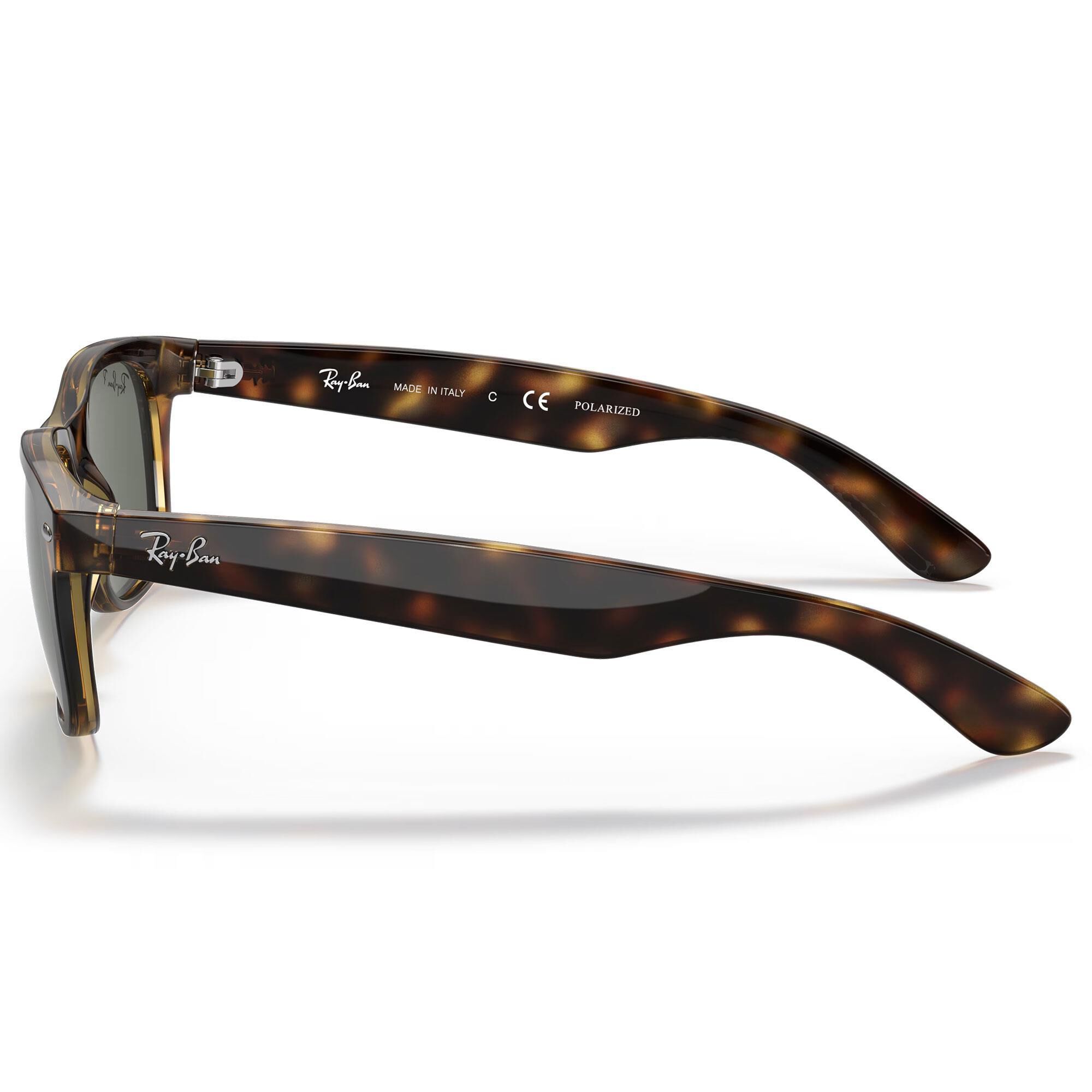 Ray Ban New Wayfarer Classic Sunglasses with Green Polarized