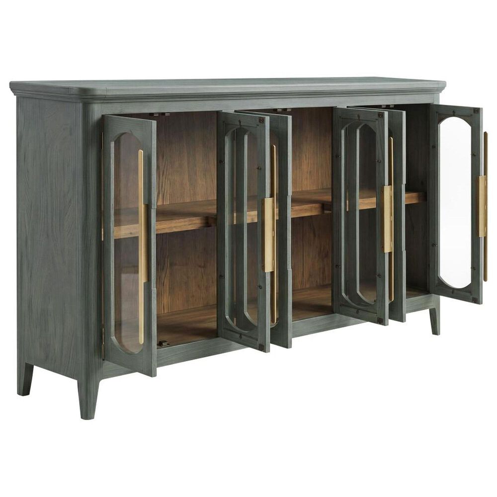 Fallridge Brava 71" 6-Door Entertainment Console in Vintage Green, , large