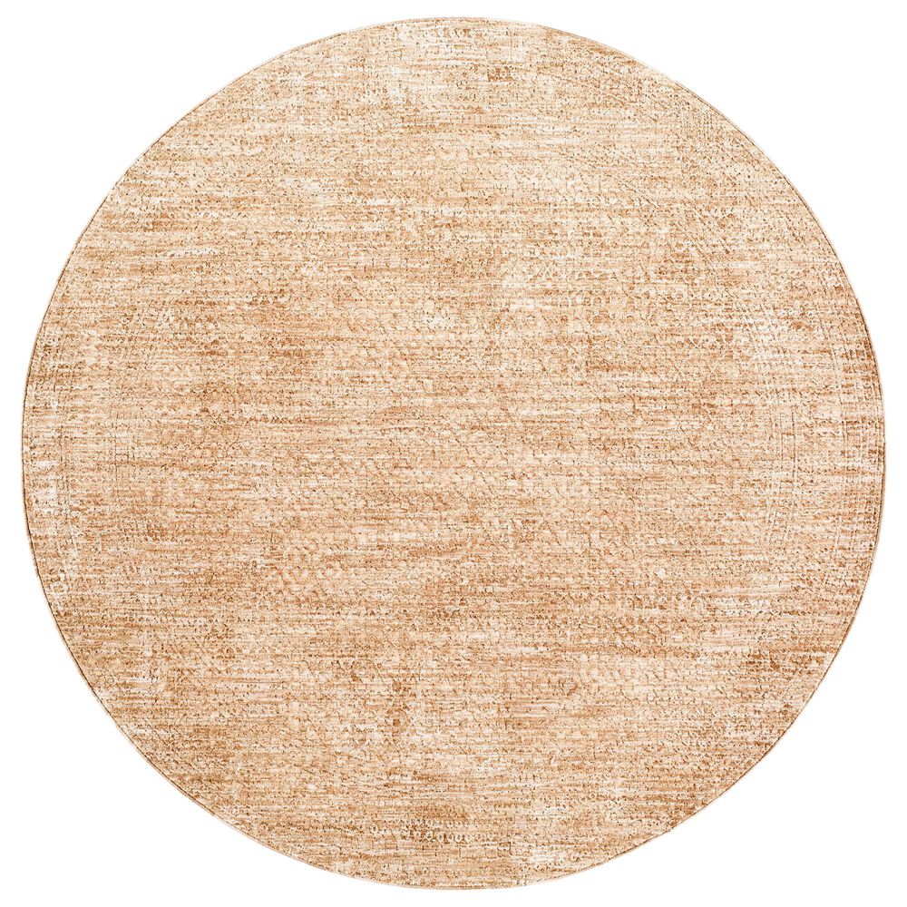 Surya Masterpiece MPC-2323 Light Beige, Beige and Brown 6'7" Round Area Rug, , large