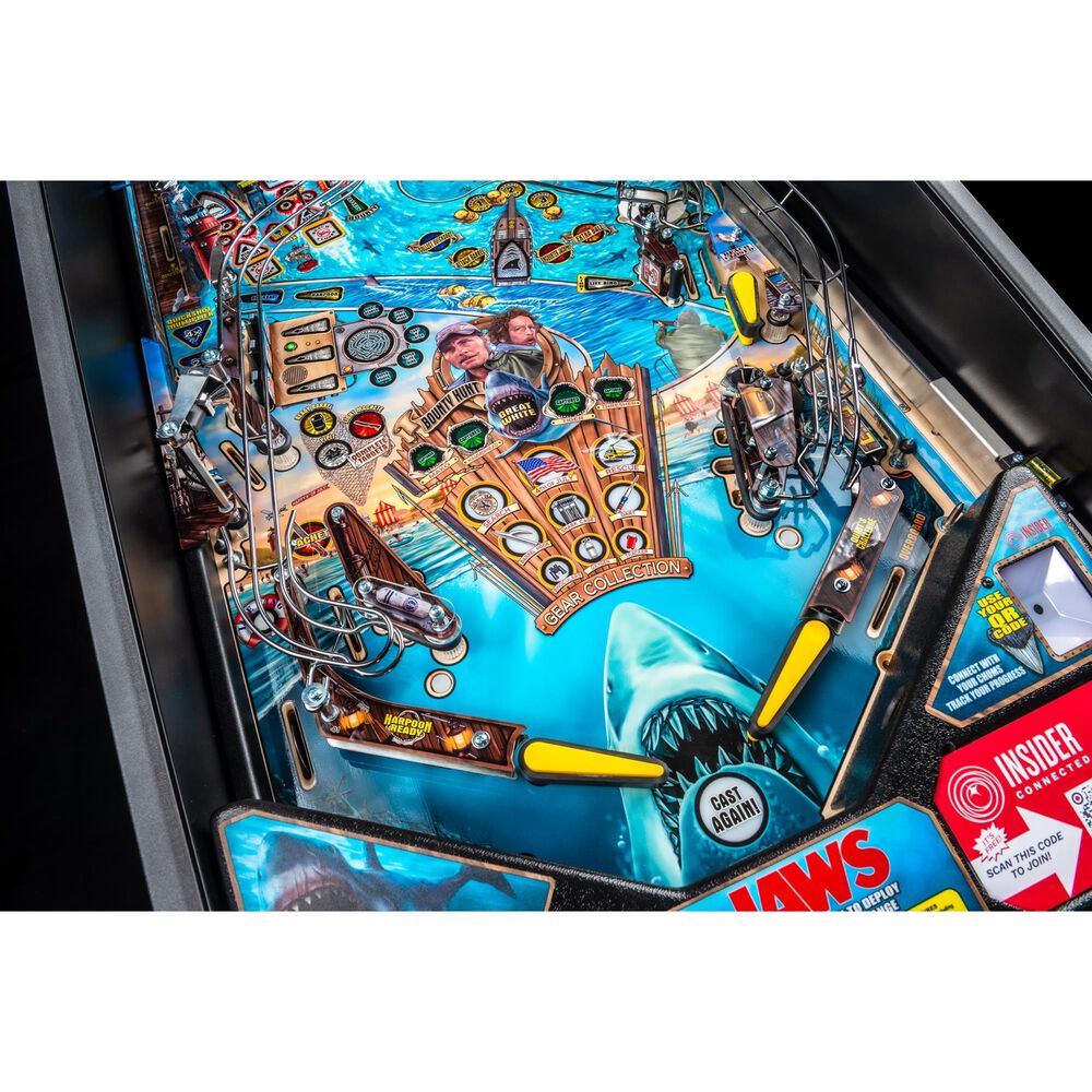 Stern Pinball Jaws Pro Edition Pinball Machine, , large