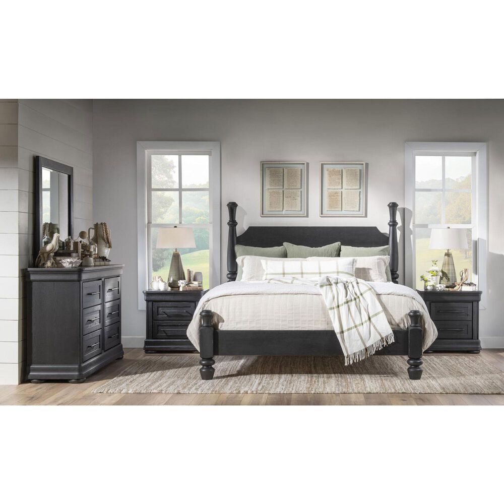Legacy Classic Vintage Market 6-Drawer Dresser in Kettle Black with AC Outlets and USB Ports, , large