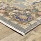Oriental Weavers Lucca Floral Border 7"10" x 10"10" Blue Area Rug, , large