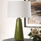 Uttermost Kelley Table Lamp in Moss Green and Antiqued Brass, , large