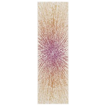 Safavieh Evoke EVK228R 2"2" x 7" Fuchsia and Cream Runner, , large