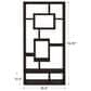Pacific Landing Bookshelf in Cappuccino with Rectangular Shelves, , large