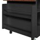 HOMLUX 39" Outdoor Kitchen Island in Black, , large