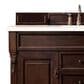 James Martin Vanities Brookfield 60" Single Bathroom Vanity in Burnished Mahogany with 3 cm Eternal Marfil Quartz Top and Rectangle Sink, , large