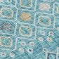 Dalyn Rug Company Portico Teal, Ivory, Navy, Copper, Fern and Silver 5" x 7"6" Area Rug, , large