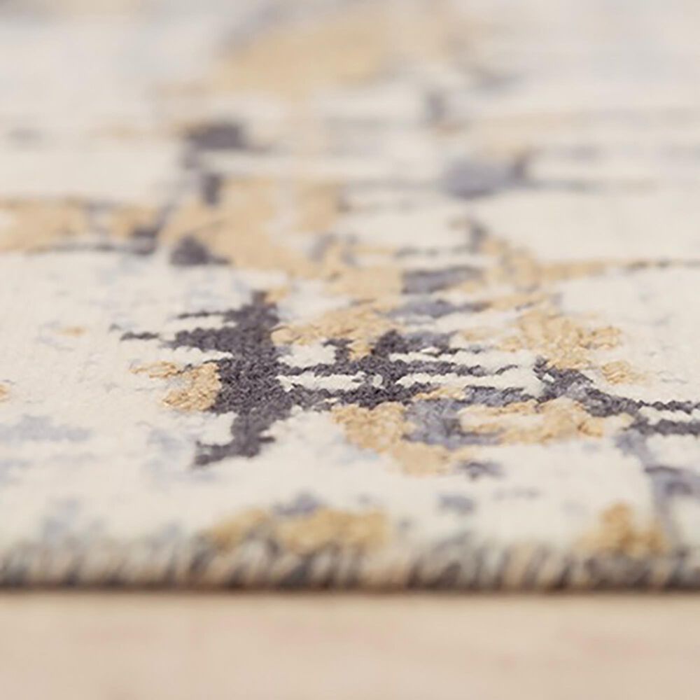 RIZZY Bolero 2&#39;6&quot; x 8&#39; Dark Slate Gray, Beige and Ivory Runner, , large