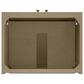 James Martin Vanities Chianti 24" Single Bathroom Vanity in Walnut Whisper and Champagne Brass with 2 cm White Glossy Composite Stone Top and Rectangular Sink, , large