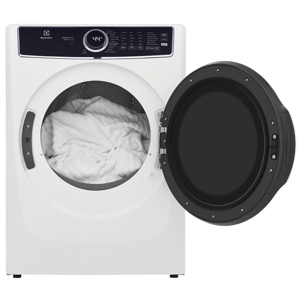 Electrolux 8 Cu. Ft. Front Load Gas Dryer with Steam in White, , large