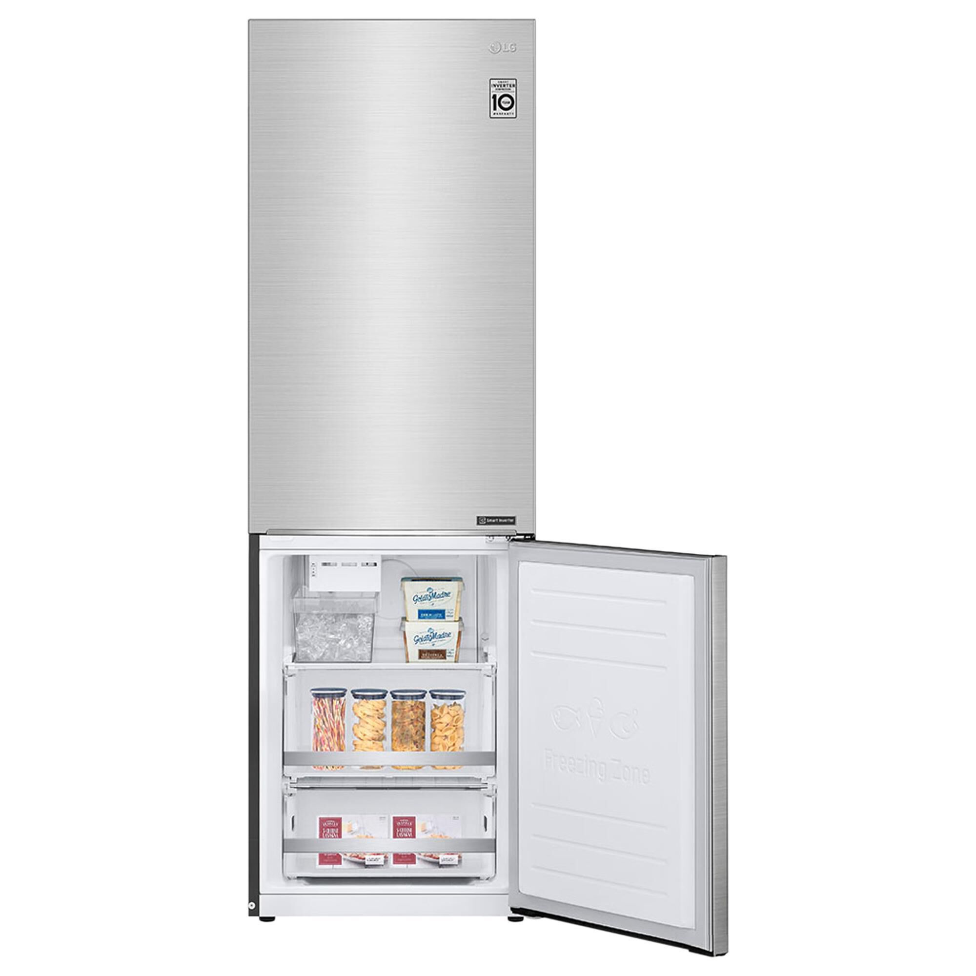 small stainless steel refrigerator bottom freezer